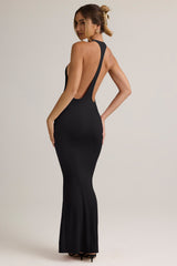 Modal Racerback Maxi Dress in Black