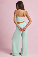 Modal Mid-Rise Pyjama Trousers in Mint