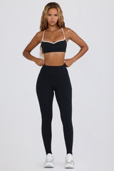 Soft Active Mid-Rise Leggings in Black