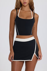 Soft Active Mini Skort in Black