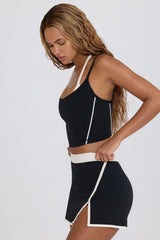 Soft Active Mini Skort in Black