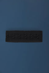 Cable-Knit Headband in Black