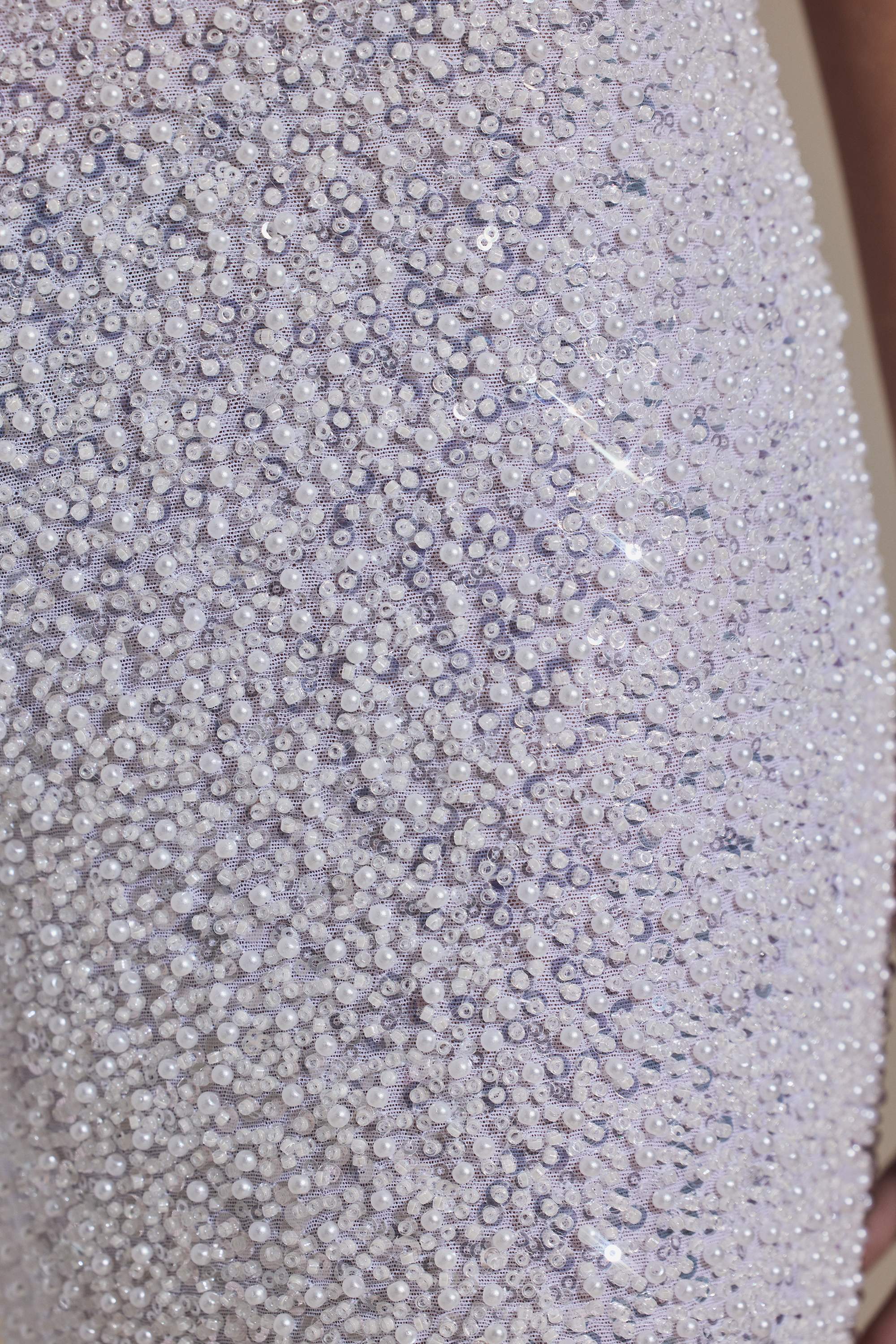 Embellished Cut-Out Jumpsuit in White