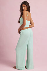 Modal Mid-Rise Pyjama Trousers in Mint