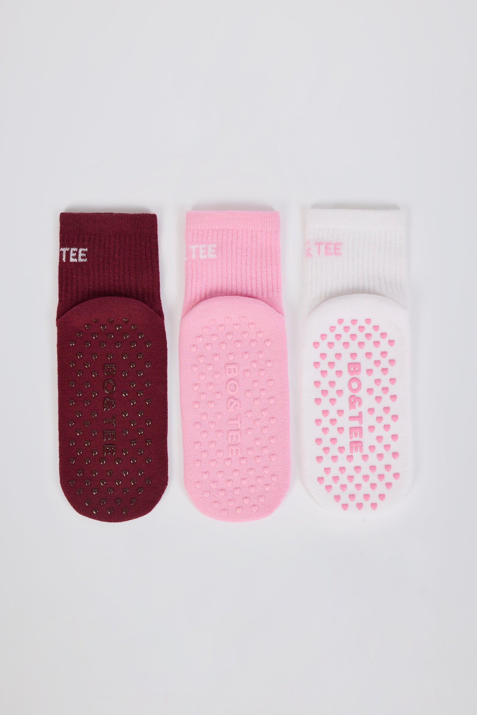Pilates Sock Bundle in Multi Pink