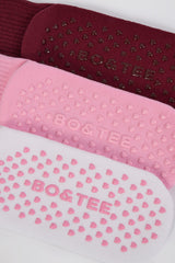 Pilates Sock Bundle in Multi Pink